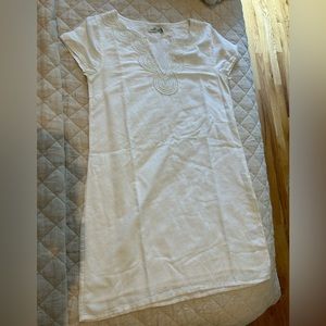 Vineyard Vines Beaded Linen Beach Dress Sz 4